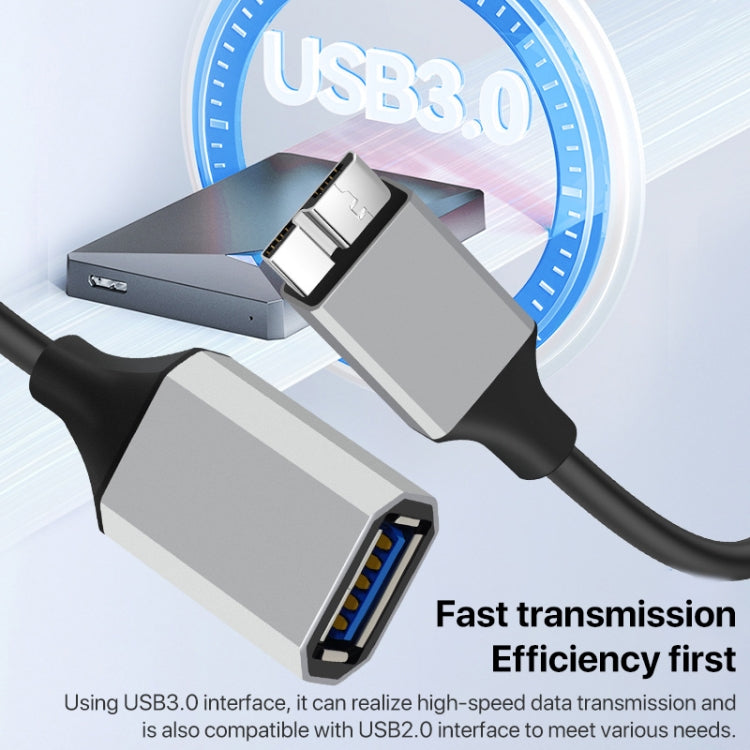Cavo adattatore per disco rigido mobile USB 3.0 A femmina a Micro B, 0.2m, 0.5m