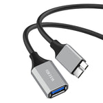 Cavo adattatore per disco rigido mobile USB 3.0 A femmina a Micro B, 0.2m, 0.5m