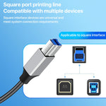 Cavo adattatore per trasmissione dati stampante USB 3.0 A maschio a USB-B interfaccia quadrata, 0.3m, 1m, 2m