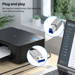 Cavo adattatore per trasmissione dati stampante USB 3.0 A maschio a USB-B interfaccia quadrata, 0.3m, 1m, 2m