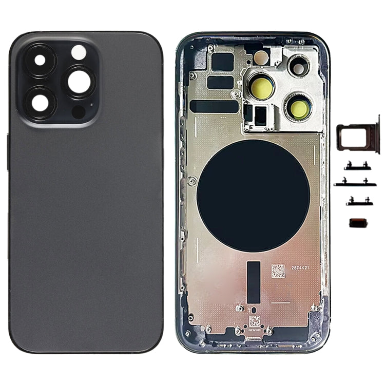 Per iPhone 14 Pro Cover posteriore batteria con tasti laterali e vassoio per carte, US Version, China Version, CE EU Version