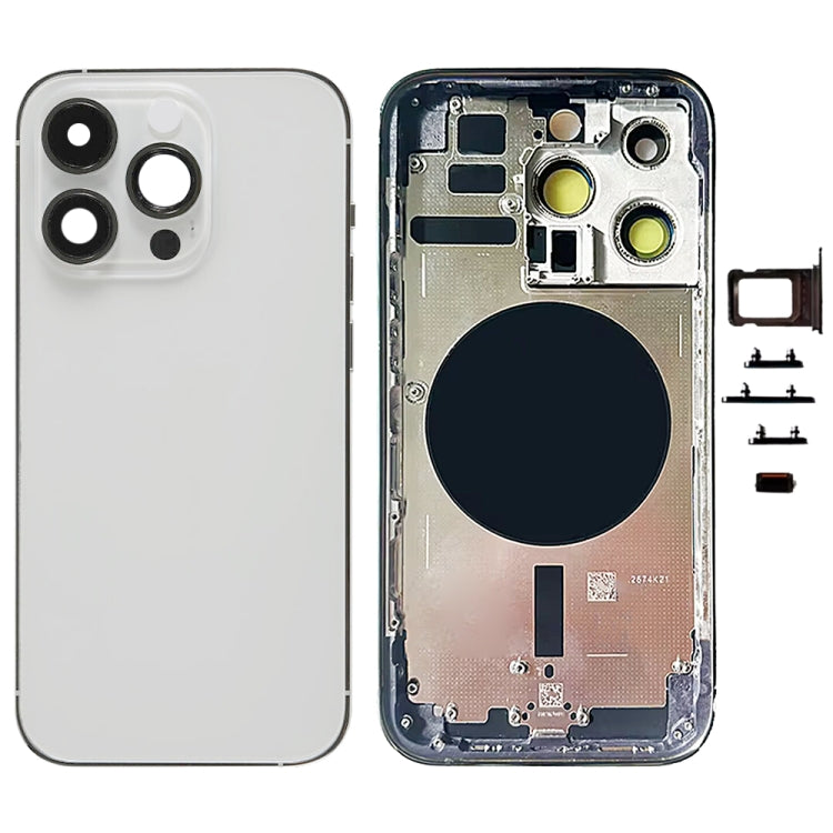 Per iPhone 14 Pro Cover posteriore batteria con tasti laterali e vassoio per carte, US Version, China Version, CE EU Version