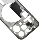 Cornice centrale con tasti laterali e vassoio per iPhone 15 Pro