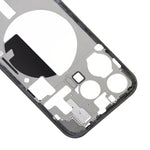 Cornice centrale con tasti laterali e vassoio per iPhone 15 Pro
