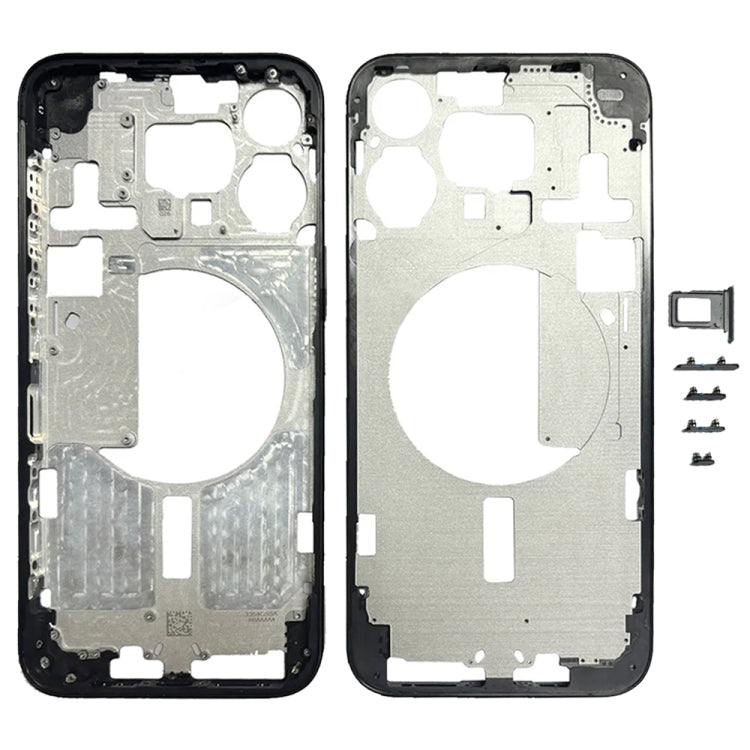 For iPhone 15 Pro Max Middle Frame with Side Buttons + Card Tray, China Version, US Version, CE EU Version