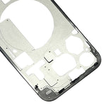 Cornice centrale con tasti laterali e vassoio carte per iPhone 15