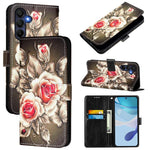 Custodia per telefono in pelle con motivo a trama semplice e disegno colorato, For Samsung Galaxy A16 5G, For Samsung Galaxy A06 4G