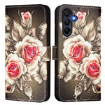 Custodia per telefono in pelle con motivo a trama semplice e disegno colorato, For Samsung Galaxy A16 5G, For Samsung Galaxy A06 4G
