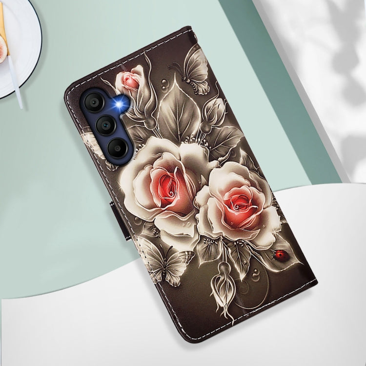 Custodia per telefono in pelle con motivo a trama semplice e disegno colorato, For Samsung Galaxy A16 5G, For Samsung Galaxy A06 4G
