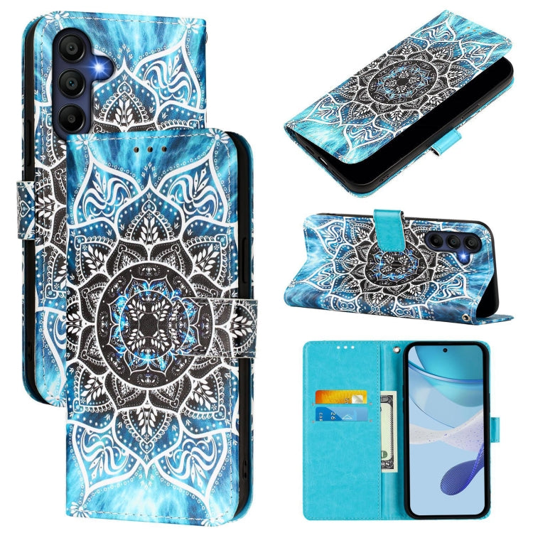 Custodia per telefono in pelle con motivo a trama semplice e disegno colorato, For Samsung Galaxy A16 5G, For Samsung Galaxy A06 4G