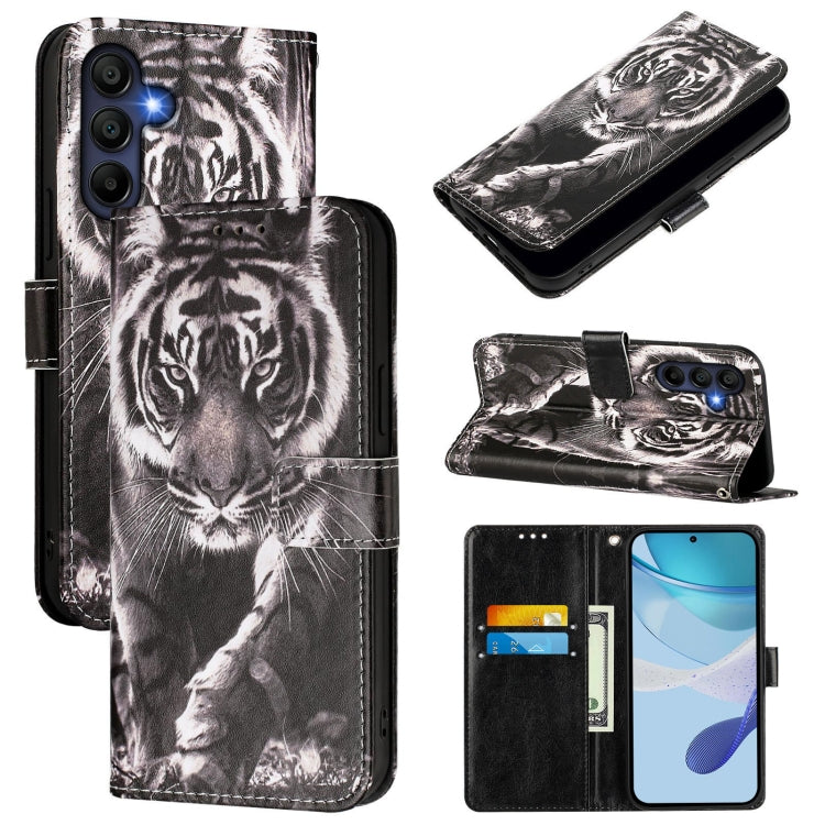 Custodia per telefono in pelle con motivo a trama semplice e disegno colorato, For Samsung Galaxy A16 5G, For Samsung Galaxy A06 4G