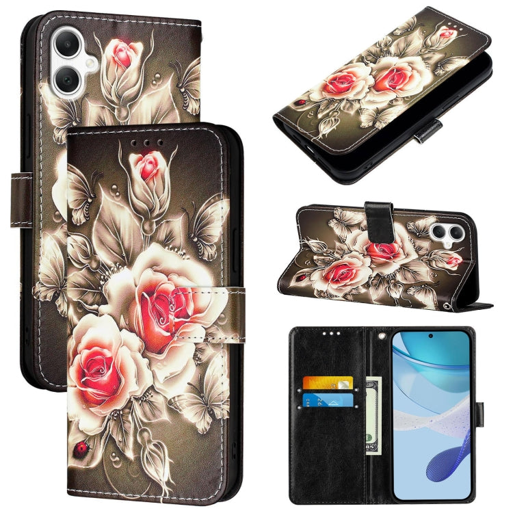 Custodia per telefono in pelle con motivo a trama semplice e disegno colorato, For Samsung Galaxy A16 5G, For Samsung Galaxy A06 4G