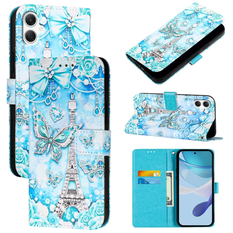Custodia per telefono in pelle con motivo a trama semplice e disegno colorato, For Samsung Galaxy A16 5G, For Samsung Galaxy A06 4G