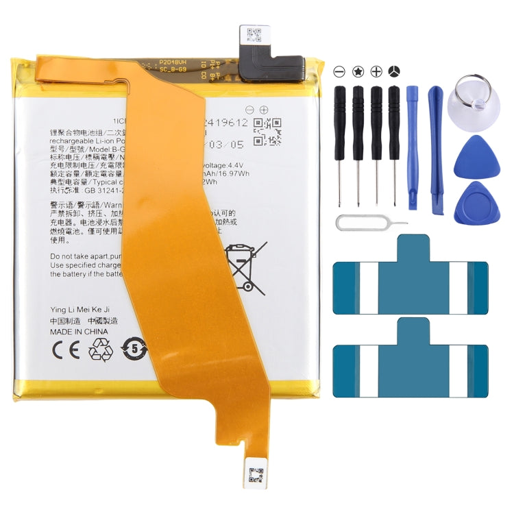 Replacement Lithium Polymer Battery, For vivo NEX 3 5G B-G9 4500mAh, For vivo iQOO Pro V1922A B-H6 4500mAh, For vivo X27 B-G5 4000mAh, For vivo iQOO V1824A B-F9 4000mAh, For vivo NEX S B-E6 4000mAh, For vivo Z1 B-D9 3260mAh