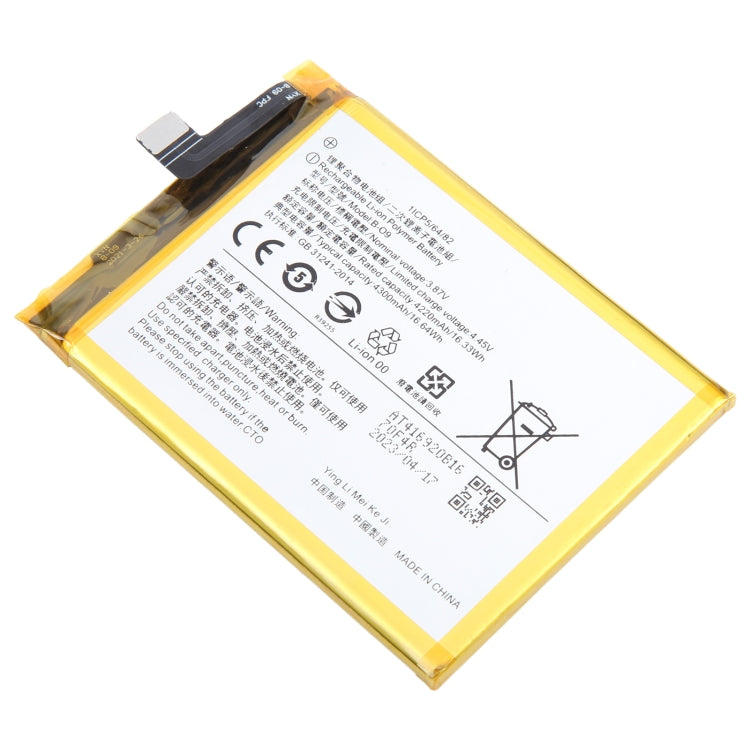 Replacement Lithium Polymer Battery, For vivo NEX 3 5G B-G9 4500mAh, For vivo iQOO Pro V1922A B-H6 4500mAh, For vivo X27 B-G5 4000mAh, For vivo iQOO V1824A B-F9 4000mAh, For vivo NEX S B-E6 4000mAh, For vivo Z1 B-D9 3260mAh