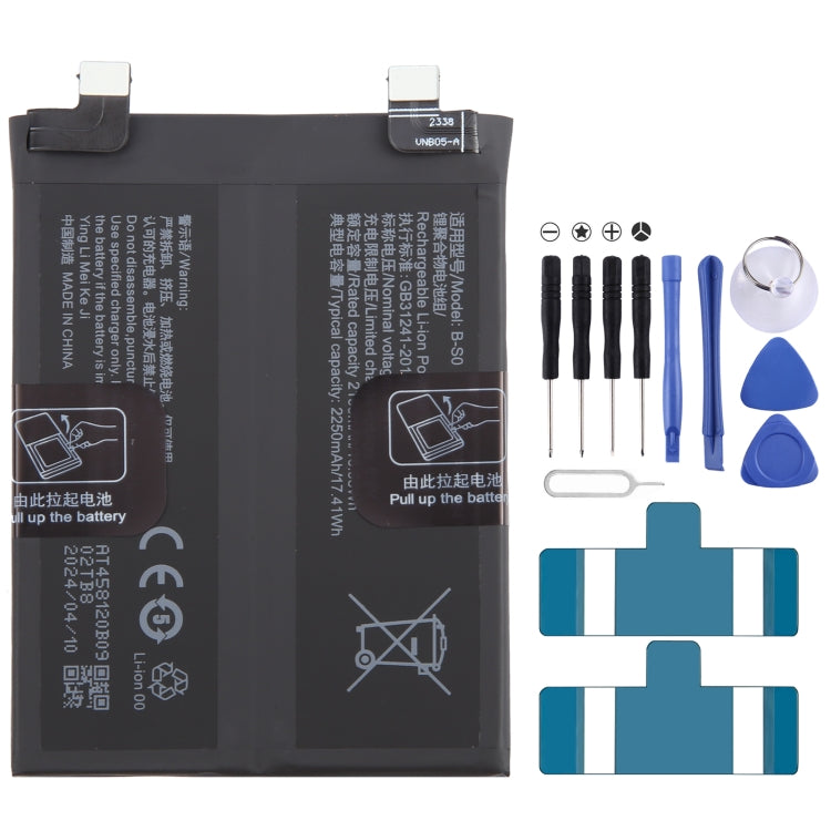 Sostituzione della batteria ai polimeri di litio, For vivo X100 BA06 5000mAh, For vivo X90s B-X5 4810mAh, For vivo iQOO Neo7 Racing B-Y5 5000mAh, For vivo iQOO Neo7 SE B-W7 5000mAh, For vivo X90 Pro B-X1 4870mAh, For vivo X90 B-X5 4810mAh