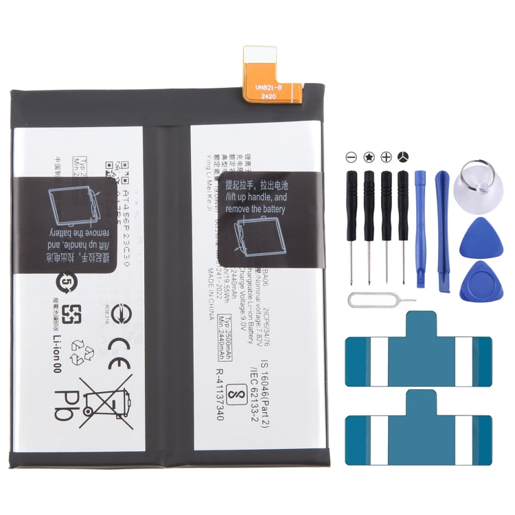 Sostituzione della batteria ai polimeri di litio, For vivo X100 BA06 5000mAh, For vivo X90s B-X5 4810mAh, For vivo iQOO Neo7 Racing B-Y5 5000mAh, For vivo iQOO Neo7 SE B-W7 5000mAh, For vivo X90 Pro B-X1 4870mAh, For vivo X90 B-X5 4810mAh