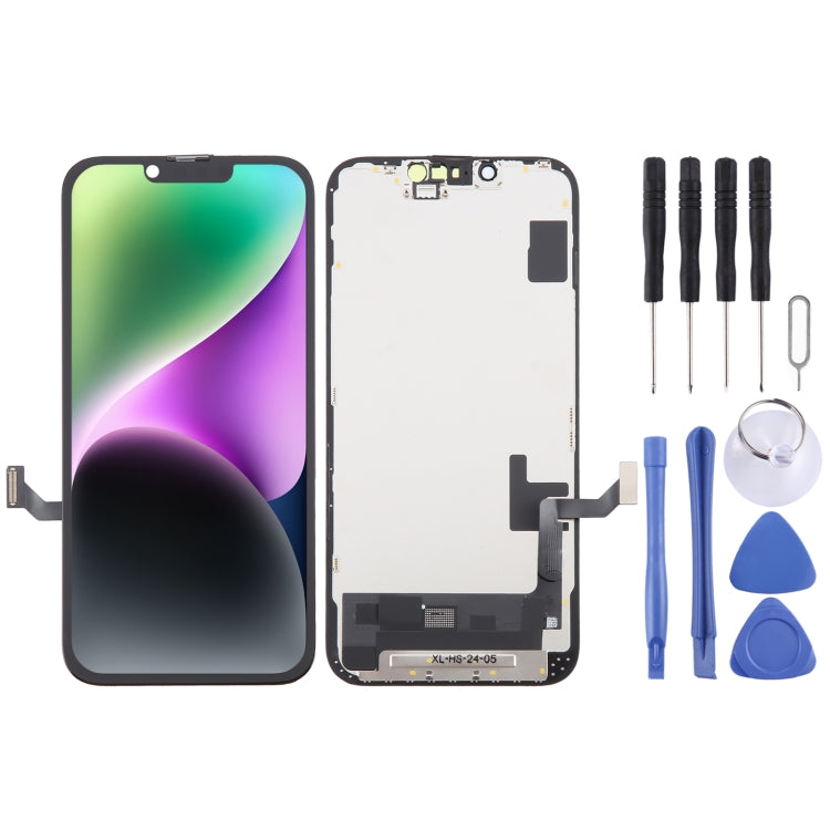 Schermo LCD YK OLED con digitalizzatore assemblaggio completo, rimuovere IC necessita di riparazione professionale, For iPhone 15 Pro(Incell), For iPhone 14, For iPhone 14 Pro(Incell), For iPhone 13