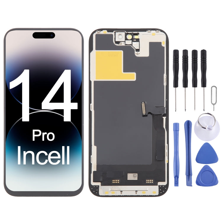 YK OLED LCD Screen with Digitizer Full Assembly, Remove IC Need Professional Repair, For iPhone 15 Pro(Incell), For iPhone 14, For iPhone 14 Pro(Incell), For iPhone 13