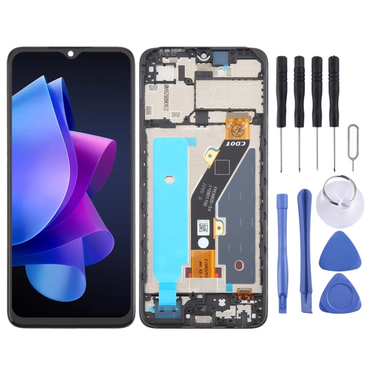 Complete OEM LCD Screen Digitizer with Frame, For Tecno Spark 20 Pro 4G KJ6, For Tecno Spark 20C BG7n, For Tecno Spark 10C KI5k, For Tecno Spark Go 2023 BF7n, For Tecno Spark 10 Pro KI7