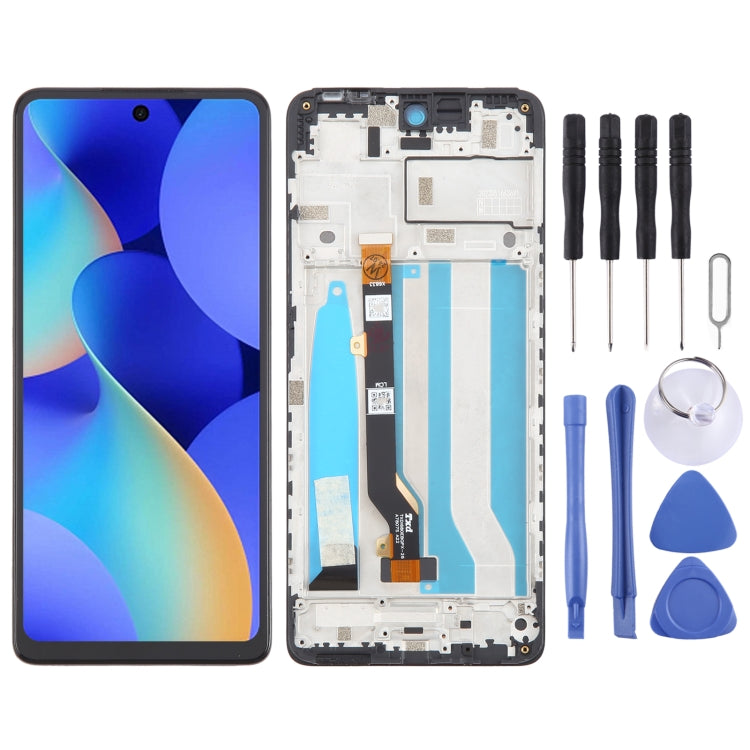 Complete OEM LCD Screen Digitizer with Frame, For Tecno Spark 20 Pro 4G KJ6, For Tecno Spark 20C BG7n, For Tecno Spark 10C KI5k, For Tecno Spark Go 2023 BF7n, For Tecno Spark 10 Pro KI7