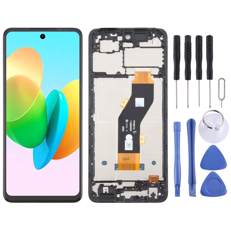 Digitalizzatore schermo LCD OEM completo con telaio, For Tecno Spark 20 Pro 4G KJ6, For Tecno Spark 20C BG7n, For Tecno Spark 10C KI5k, For Tecno Spark Go 2023 BF7n, For Tecno Spark 10 Pro KI7