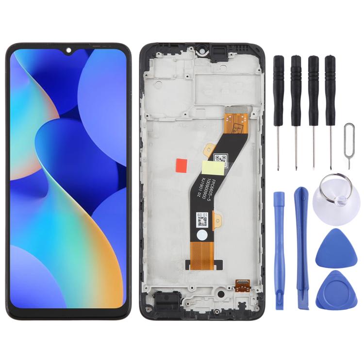 Complete OEM LCD Screen Digitizer with Frame, For Tecno Spark 20 Pro 4G KJ6, For Tecno Spark 20C BG7n, For Tecno Spark 10C KI5k, For Tecno Spark Go 2023 BF7n, For Tecno Spark 10 Pro KI7