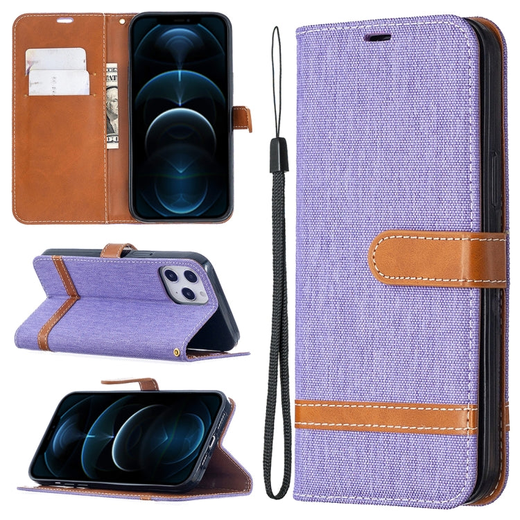 Custodia portafoglio denim con cordino per smartphone