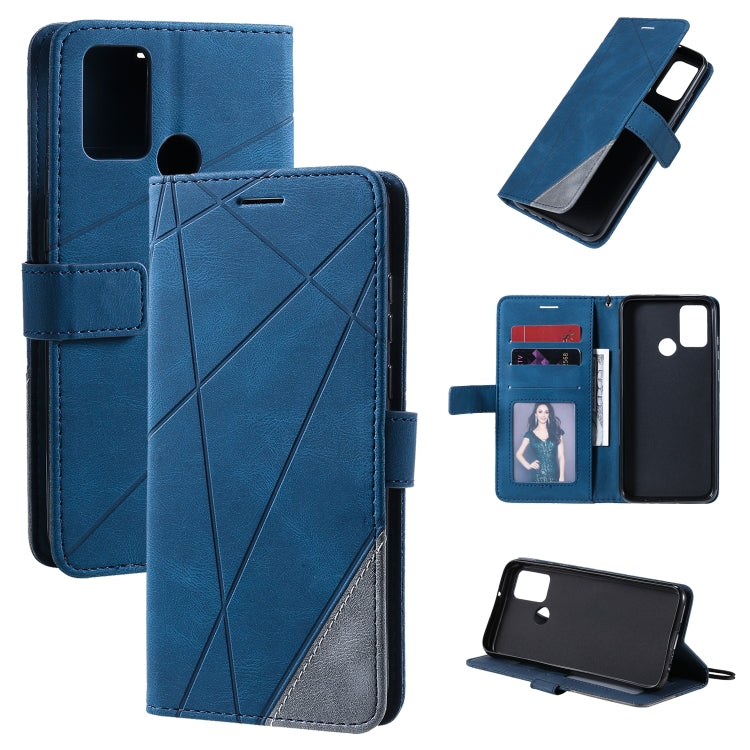 Skin Feel Custodia in pelle a vibrazione orizzontale con giunzione orizzontale con supporto e slot per schede e portafoglio e cornice per foto, For Huawei Honor 9A, For Huawei nova 7 SE, For Huawei P40 Lite E / Y7p / Honor 9C, For Huawei P smart 2020