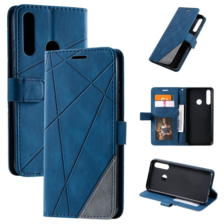 Skin Feel Custodia in pelle a vibrazione orizzontale con giunzione orizzontale con supporto e slot per schede e portafoglio e cornice per foto, For Huawei Y6p, For Huawei nova 7 Pro 5G