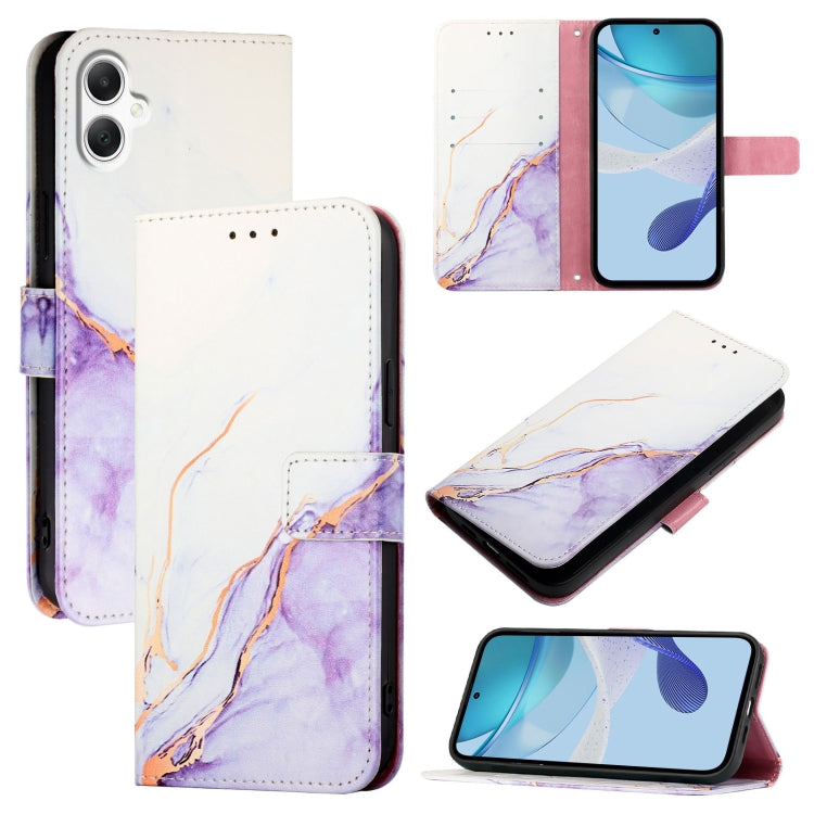PT003 Custodia per telefono in pelle con motivo marmo, For Samsung Galaxy A27 5G, For Samsung Galaxy A06 4G / 5G, For Samsung Galaxy A56 5G, For Samsung Galaxy A26 5G
