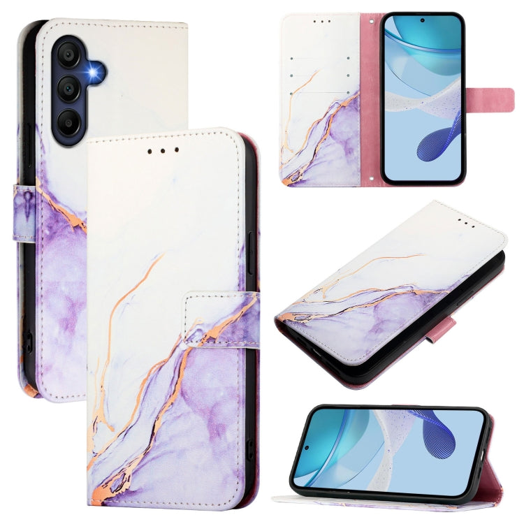 PT003 Custodia per telefono in pelle con motivo marmo, For Samsung Galaxy A27 5G, For Samsung Galaxy A06 4G / 5G, For Samsung Galaxy A56 5G, For Samsung Galaxy A26 5G