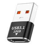 Adattatore USB 3.1 maschio a USB-C femmina 120W 10Gbps