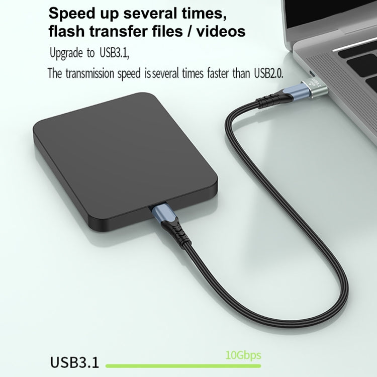 Adattatore USB 3.1 maschio a USB-C femmina 120W 10Gbps