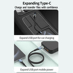 Adattatore USB 3.1 maschio a USB-C femmina 120W 10Gbps