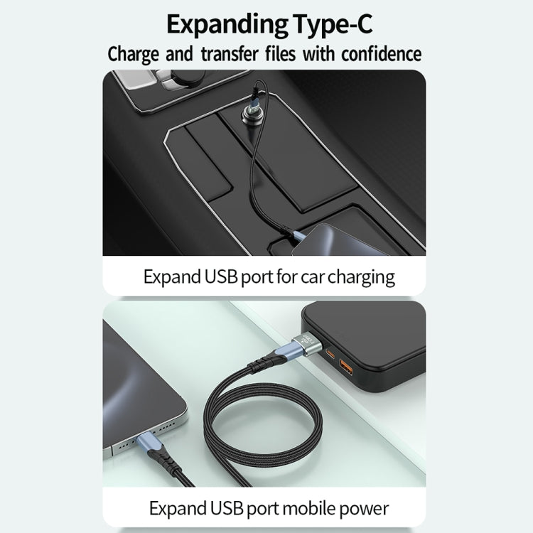 Adattatore USB 3.1 maschio a USB-C femmina 120W 10Gbps