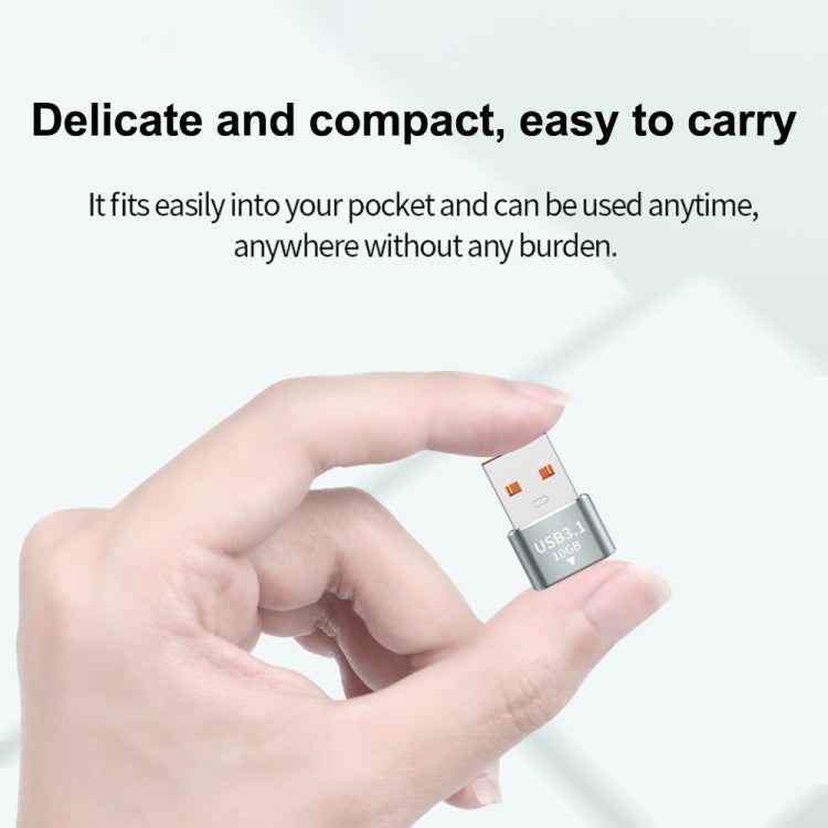 Adattatore USB 3.1 maschio a USB-C femmina 120W 10Gbps