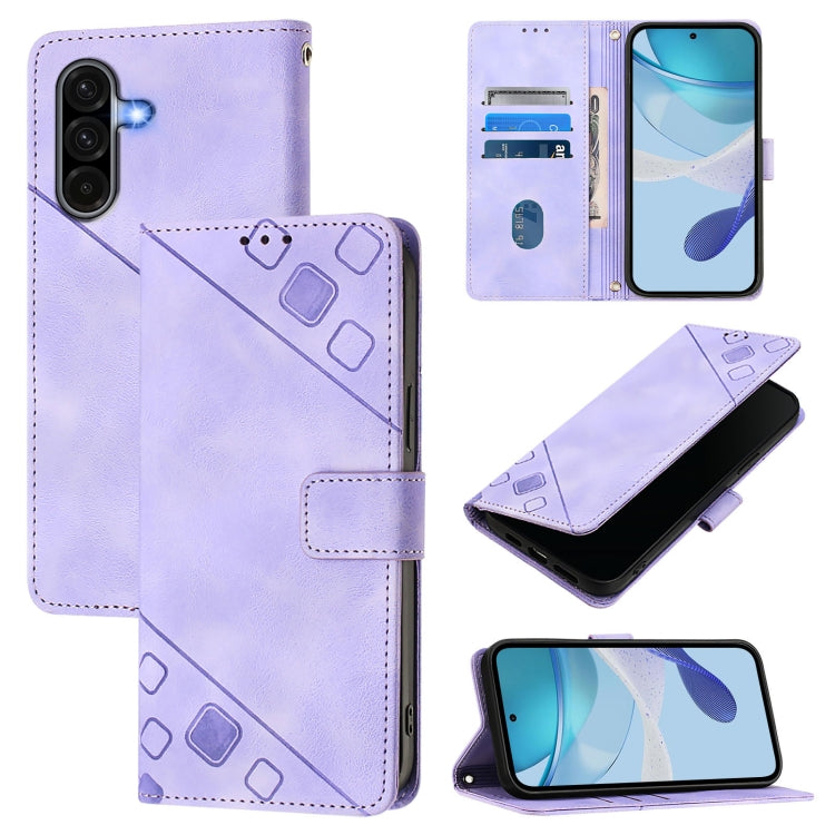 Custodia per telefono in pelle goffrata effetto pelle, For Samsung Galaxy A56 5G, For Samsung Galaxy A26 5G, For Samsung Galaxy A16 4G, For Samsung Galaxy A16 5G