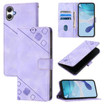 Custodia per telefono in pelle goffrata effetto pelle, For Samsung Galaxy A27 5G, For Samsung Galaxy A07 4G, For Samsung Galaxy A17 5G, For Samsung Galaxy A06 5G