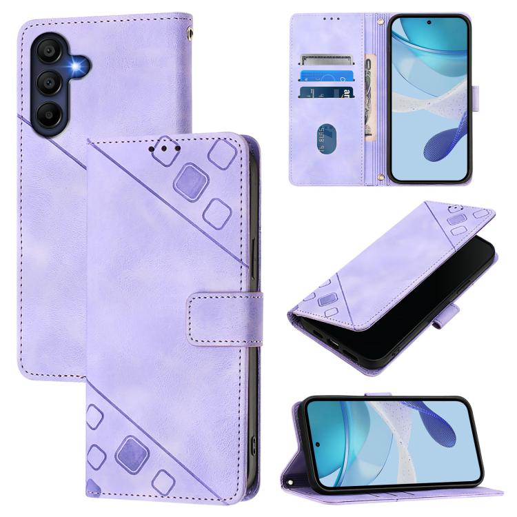 Custodia per telefono in pelle goffrata effetto pelle, For Samsung Galaxy A27 5G, For Samsung Galaxy A07 4G, For Samsung Galaxy A17 5G, For Samsung Galaxy A06 5G