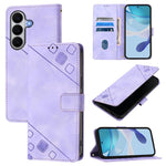 Custodia per telefono in pelle goffrata effetto pelle, For Samsung Galaxy A27 5G, For Samsung Galaxy A07 4G, For Samsung Galaxy A17 5G, For Samsung Galaxy A06 5G