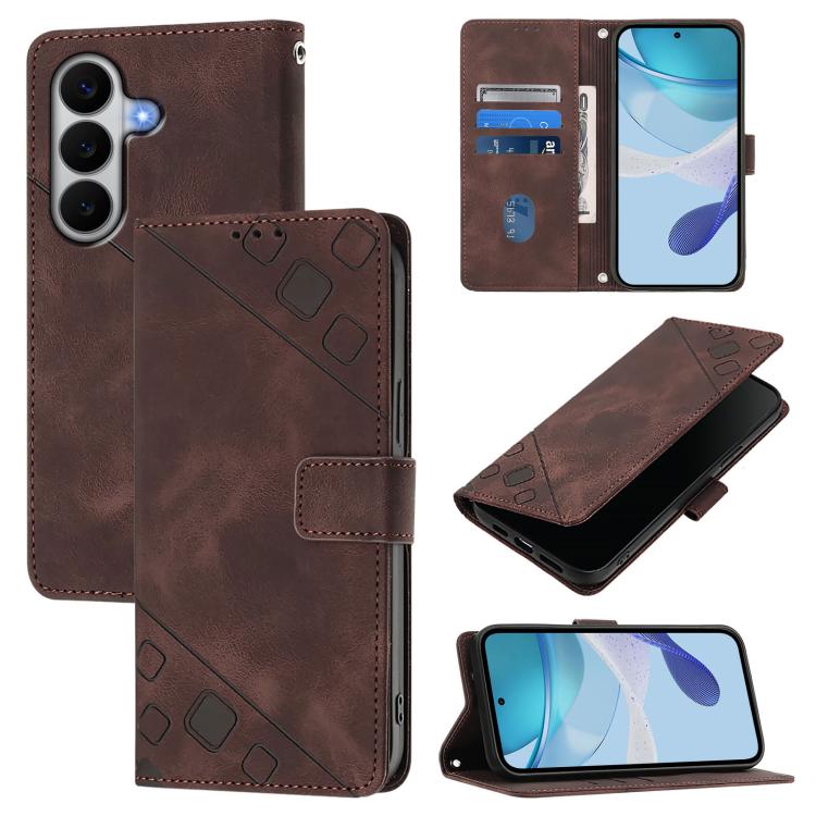 Custodia per telefono in pelle goffrata effetto pelle, For Samsung Galaxy A27 5G, For Samsung Galaxy A07 4G, For Samsung Galaxy A17 5G, For Samsung Galaxy A06 5G