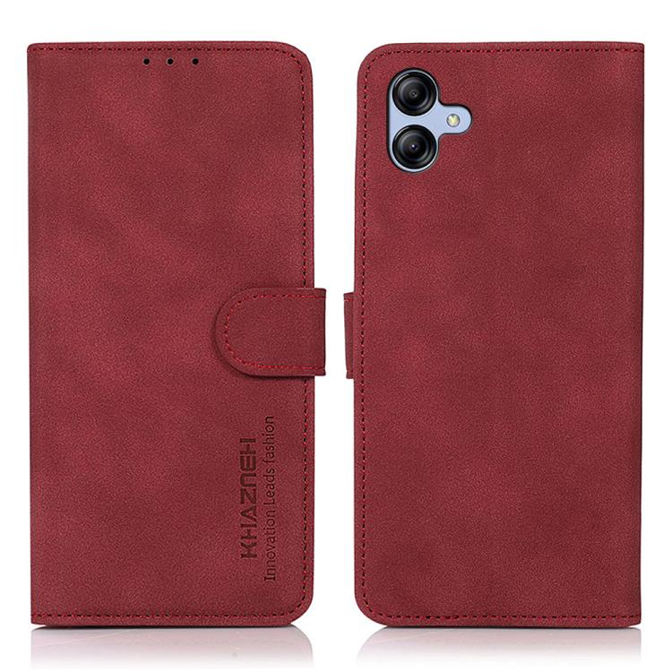 Custodia per telefono in pelle con texture opaca KHAZNEH, For Samsung Galaxy A07 5G/A08 5G, For Samsung Galaxy A17 5G/A18 5G, For Samsung Galaxy A57 5G, For Samsung Galaxy A37 5G, For Samsung Galaxy A27 5G, For Samsung Galaxy A56 5G