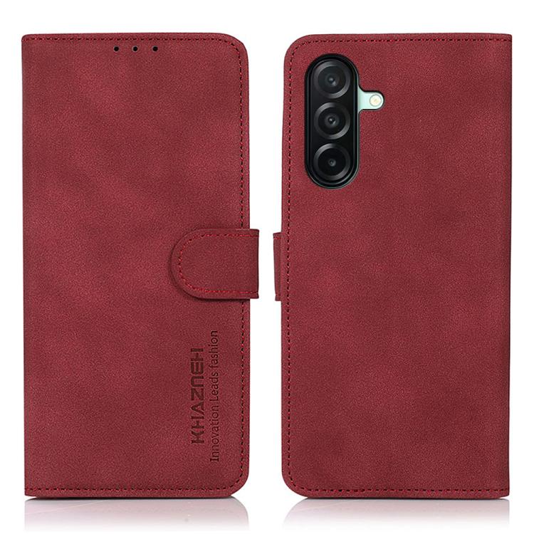 Custodia per telefono in pelle con texture opaca KHAZNEH, For Samsung Galaxy A07 5G/A08 5G, For Samsung Galaxy A17 5G/A18 5G, For Samsung Galaxy A57 5G, For Samsung Galaxy A37 5G, For Samsung Galaxy A27 5G, For Samsung Galaxy A56 5G