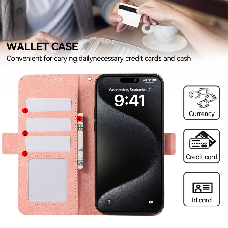 Custodia per telefono in pelle magnetica RFID satinata ABEEL, For Samsung Galaxy A06 4G