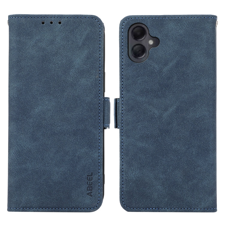 Custodia per telefono in pelle magnetica RFID satinata ABEEL, For Samsung Galaxy A06 4G