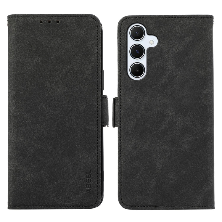 Custodia per telefono in pelle magnetica RFID satinata ABEEL, For Samsung Galaxy A27 5G, For Samsung Galaxy A56 5G, For Samsung Galaxy A26 5G, For Samsung Galaxy A36 5G