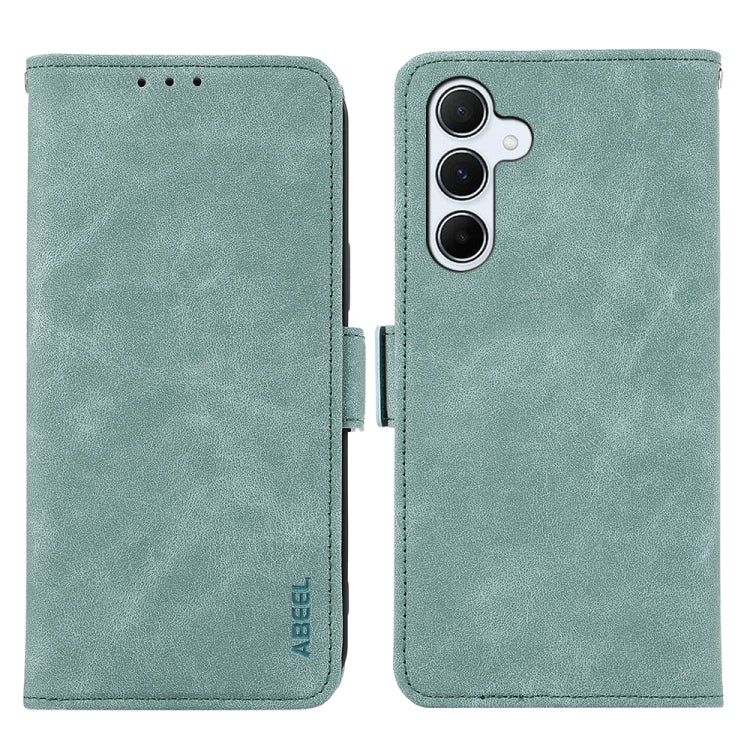 Custodia per telefono in pelle magnetica RFID satinata ABEEL, For Samsung Galaxy A27 5G, For Samsung Galaxy A56 5G, For Samsung Galaxy A26 5G, For Samsung Galaxy A36 5G