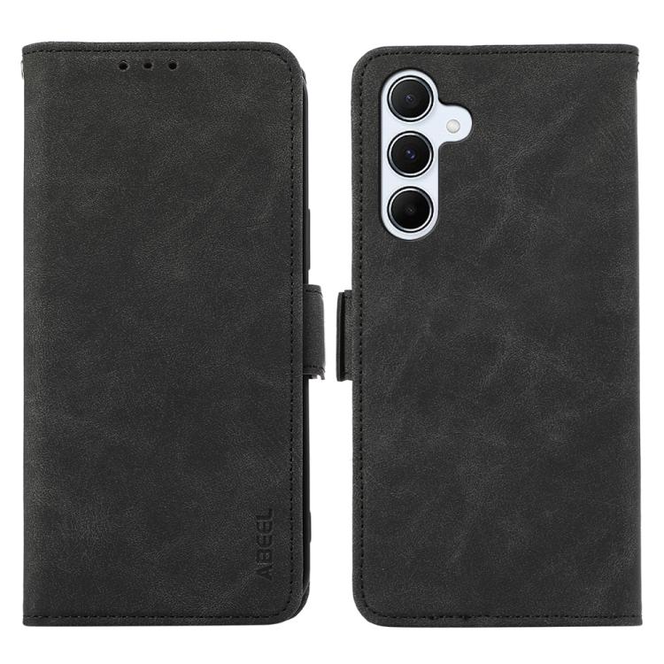 Custodia per telefono in pelle magnetica RFID satinata ABEEL, For Samsung Galaxy A07 5G/A08 5G, For Samsung Galaxy A17 5G/A18 5G, For Samsung Galaxy A57 5G, For Samsung Galaxy A37 5G