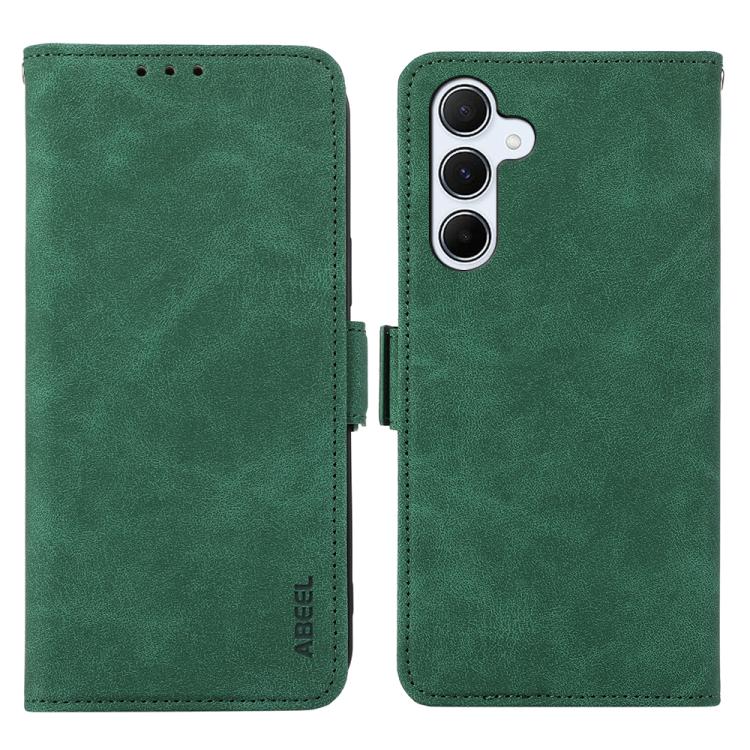 Custodia per telefono in pelle magnetica RFID satinata ABEEL, For Samsung Galaxy A07 5G/A08 5G, For Samsung Galaxy A17 5G/A18 5G, For Samsung Galaxy A57 5G, For Samsung Galaxy A37 5G